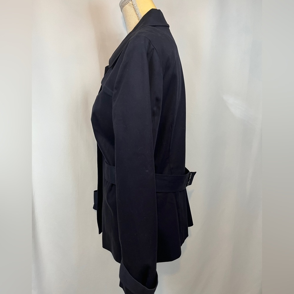 Apostrophe Blue Button Down Coat with Lining Size 12 - Picture 4 of 9